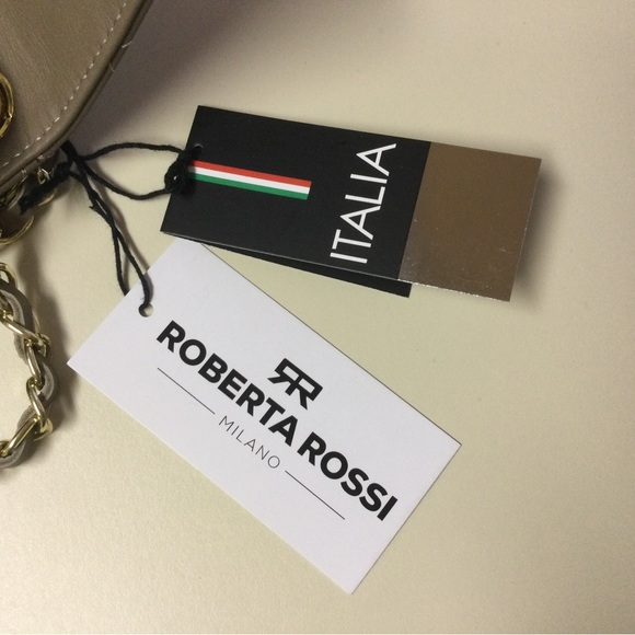 NWT Roberta Rossi Diamond Quilted Leather Crossbody - Picture 11 of 12